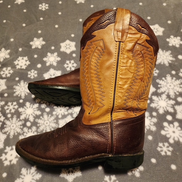 Boys Old West square toe boots - Picture 4 of 9